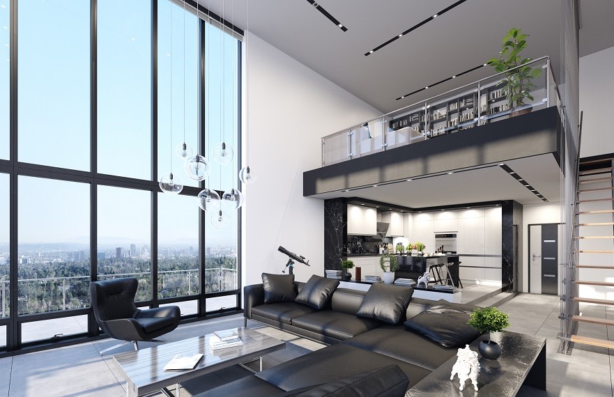 פנטהאוז מודרני עם בריכה