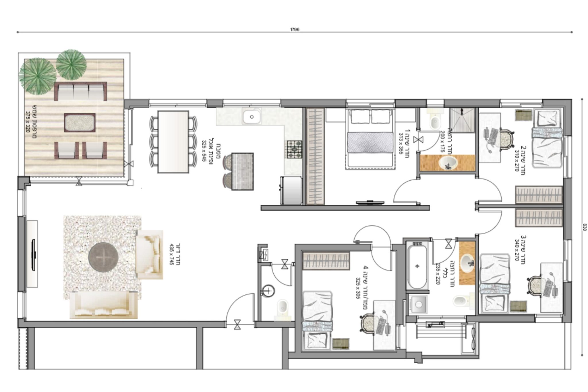 דירת 5 חדרים ברעננה